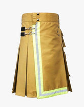 Utility Kilt Khaki Firefighter - Scottish Kilt Jacket™ USA-UK